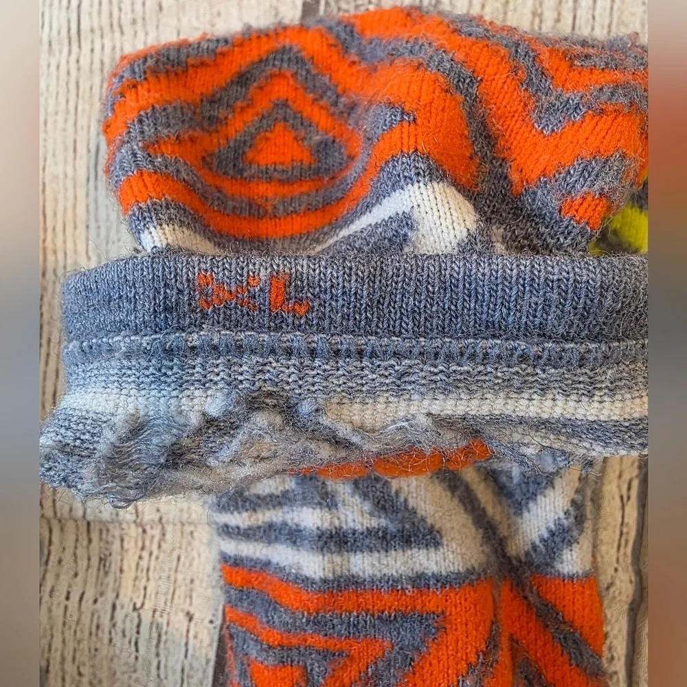 Smartwool Size XL Long Socks Gorpcore Outdoor Active Geometric Print